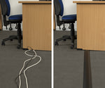 D-Line Floor Cover Cable Protector Medium Duty 83mm x 14mm - Black