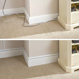D-Line 30 x 15mm White 4 x 1 Meter Lengths & Accessories Cable Management Kit Hide
