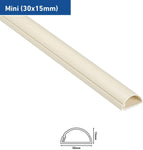 D-Line 30 x 15mm Magnolia 4 x 1 Meter Lengths & Accessories Cable Management Kit Hide