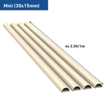 D-Line 30 x 15mm Magnolia 4 x 1 Meter Lengths & Accessories Cable Management Kit Hide