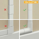 D-Line 30 x 15mm White 4 x 1 Meter Lengths & Accessories Cable Management Kit Hide