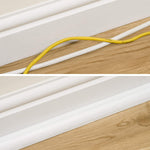 D-Line 22 x 22mm Quadrant Self Adhesive Trunking Cable Cover Hide Management