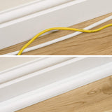 D-Line 22 x 22mm Quadrant Self Adhesive Trunking Cable Cover Hide Management