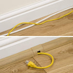 D-Line 22 x 22mm Quadrant Self Adhesive Trunking Cable Cover Hide Management