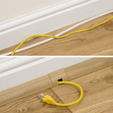 D-Line 22 x 22mm Quadrant Self Adhesive Trunking Cable Cover Hide Management