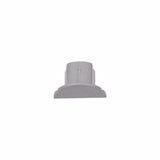 D-Line End Cap - 16 x 8mm - Smooth Fit - Aluminium (Silver) Trunking Connector Cable Hide
