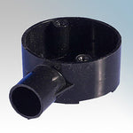 Marshall Tufflex Terminal Box (1 Way) For 20mm Conduit Black