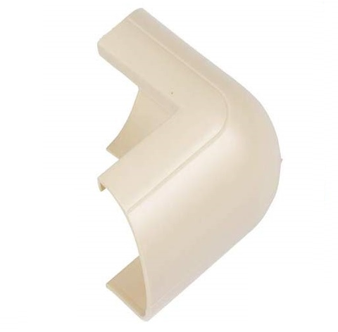 D-Line External Bend - 50 x 25mm Magnolia Clip-Over Trunking Connector Cable Hide