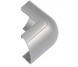 D-Line External Bend - 50 x 25mm Aluminium (Silver) Clip-Over Trunking Connector Cable Hide