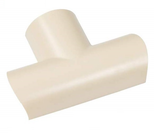 D-Line Equal Tee - 50 x 25mm Magnolia Clip-Over Trunking Connector Cable Hide