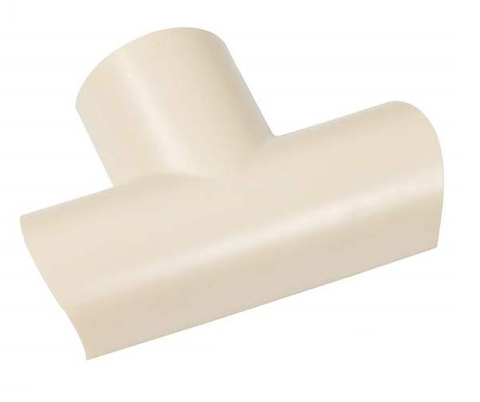D-Line Equal Tee - 50 x 25mm Magnolia Clip-Over Trunking Connector Cable Hide