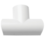 D-Line Equal Tee - 50 x 25mm White Clip-Over Trunking Connector Cable Hide