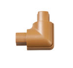 D-Line Flat Bend - 16 x 8mm - Smooth Fit - Oak (Wood) Trunking Connector Cable Hide
