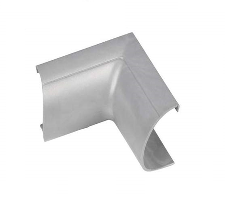 D-Line Internal Bend - 50 x 25mm Aluminium (Silver) Clip-Over Trunking Connector Cable Hide
