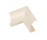 D-Line Internal Bend - 50 x 25mm Magnolia Clip-Over Trunking Connector Cable Hide